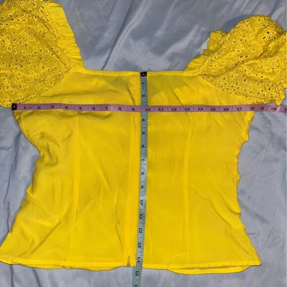 Yellow Midriff Top by Lulumari, Large - Picture 12 of 13